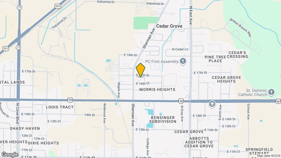 2319 E 16th Ct Map and Location Details