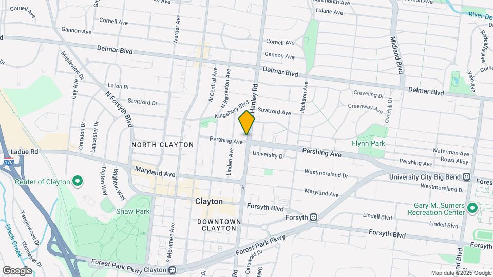 7505 Pershing Ave Map and Location Details