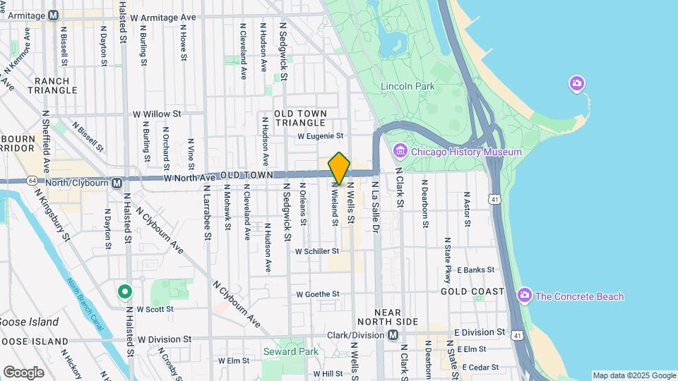 1533 N Wieland St Map and Location Details