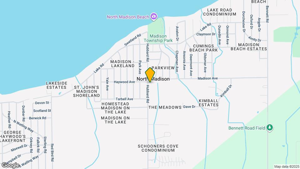 1543 Hubbard Rd Map and Location Details
