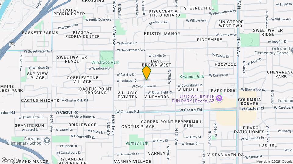 8045 W Larkspur Dr Map and Location Details