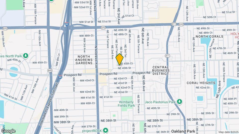 261 NE 45th St Map and Location Details