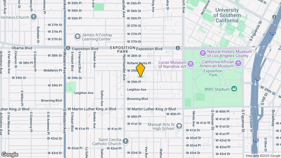 1209 W 39th Pl Map and Location Details