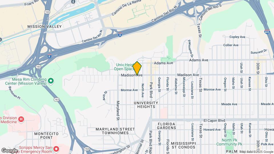4589 Campus Ave Map and Location Details