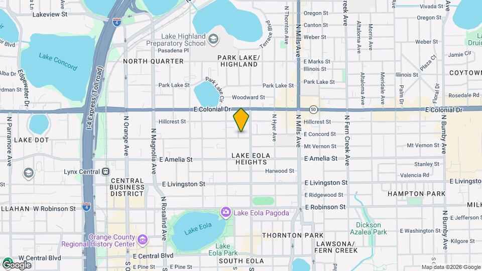 627 E Concord St Map and Location Details