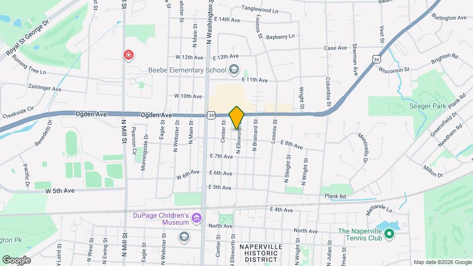 815 N Ellsworth St Map and Location Details