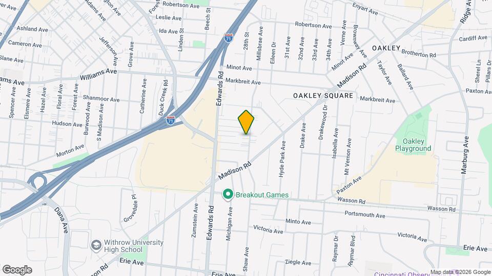 3799 Millsbrae Ave, Unit 2 Map and Location Details