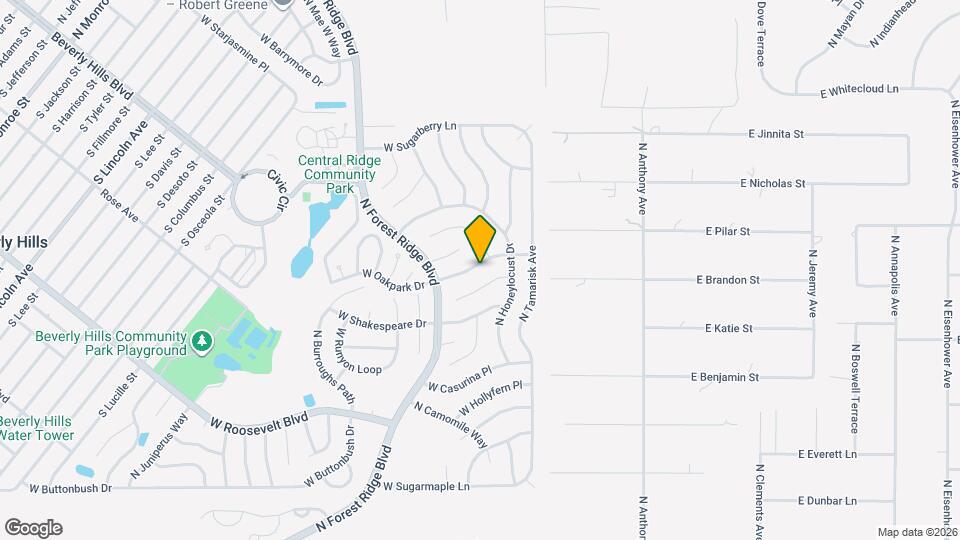 198 W Valerian Pl Map and Location Details