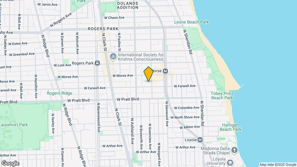 1508 W Farwell Ave-Unit -1508-1B Map and Location Details