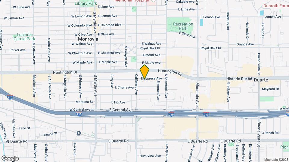 424 E Cypress Ave Map and Location Details