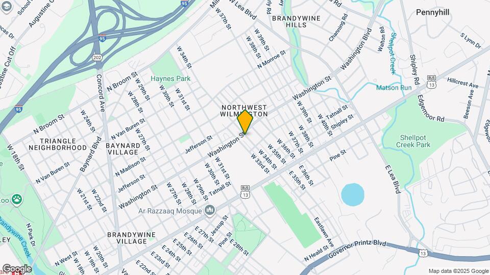 3314 Washington St Map and Location Details