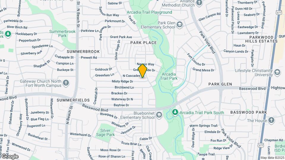 4805 Misty Ridge Dr Map and Location Details