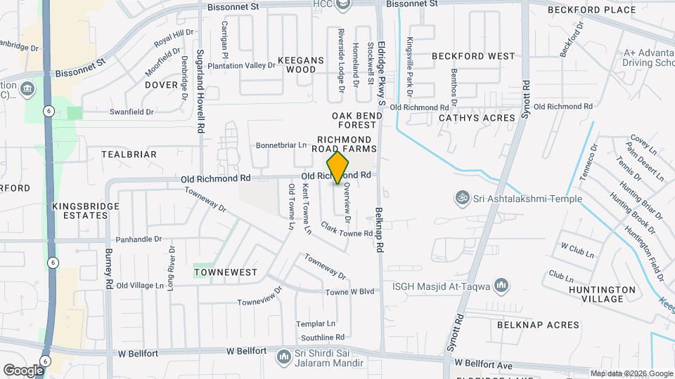 9915 Towne Tower Ln Map and Location Details