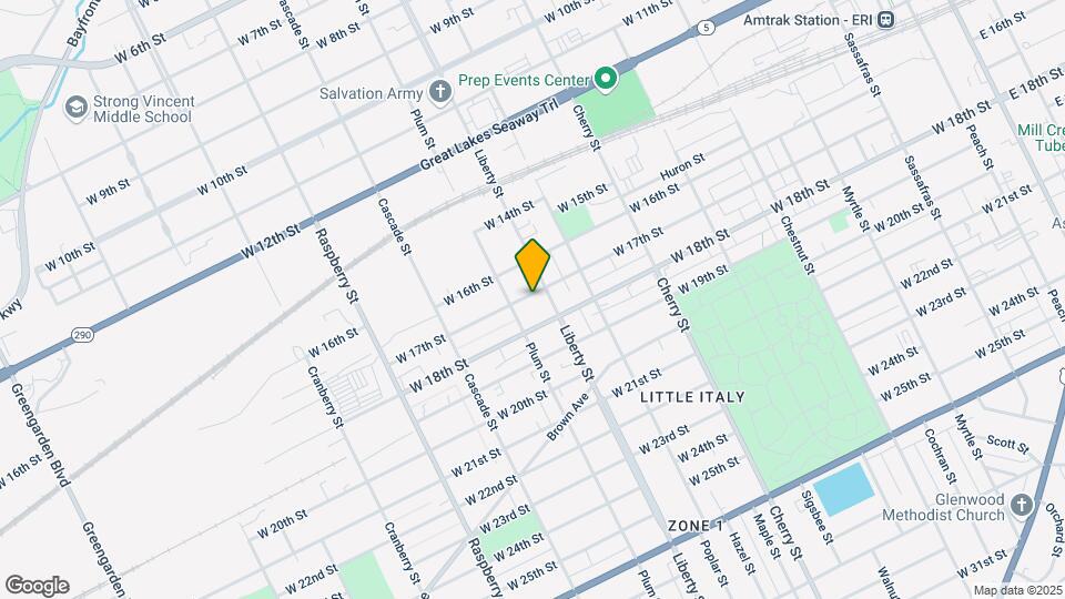 815 W 17th St Map and Location Details