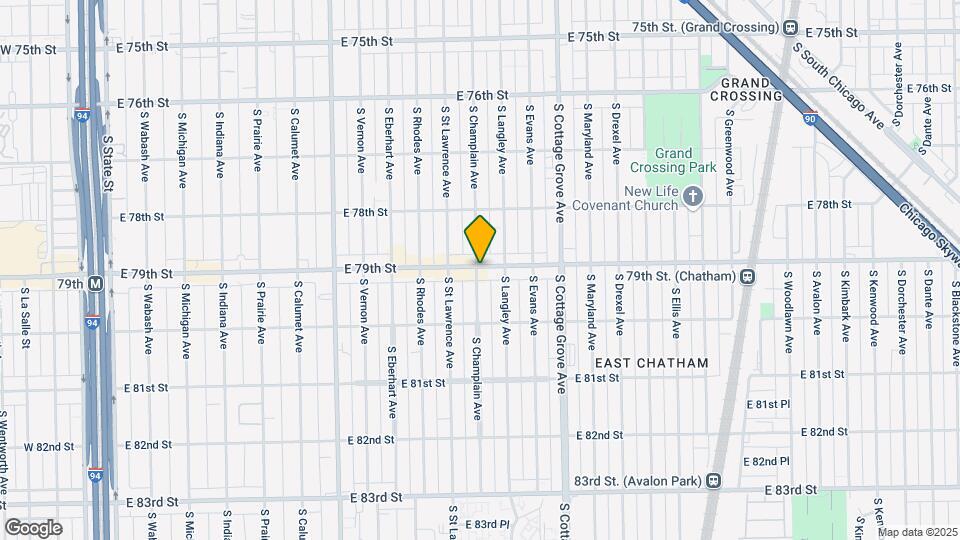 635 E 79th St Map and Location Details