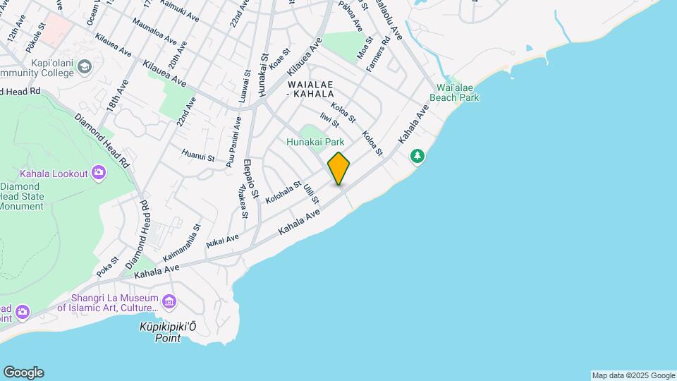 4584 Kahala Ave Mapa y Detalles de la Ubicación