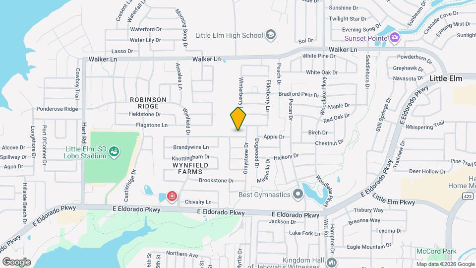 1629 Thornhill Ln Map and Location Details