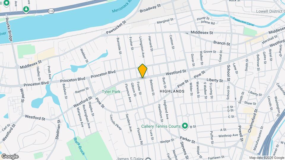 604 Westford St Mapa y Detalles de la Ubicación