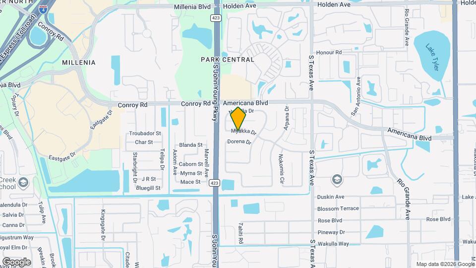 2714 Myakka Dr Mapa y Detalles de la Ubicación