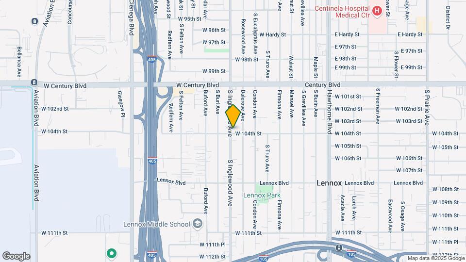 10330 S Inglewood Ave Map and Location Details