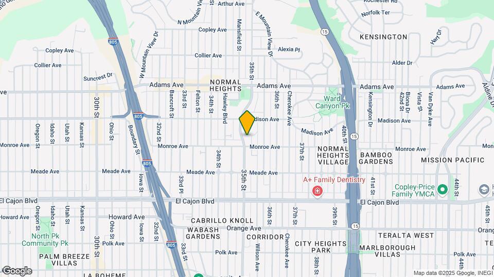 4525 35th St Map and Location Details