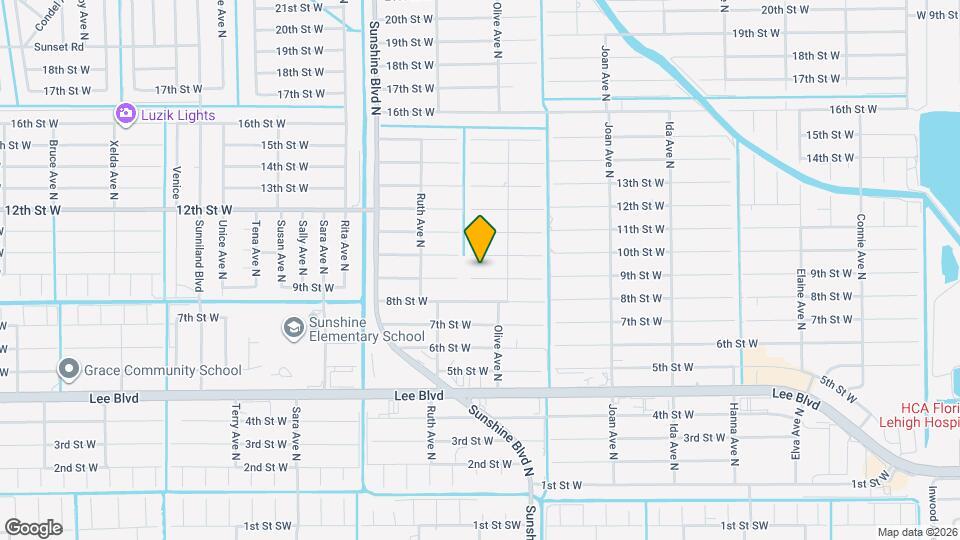 3208 9th St W Map and Location Details