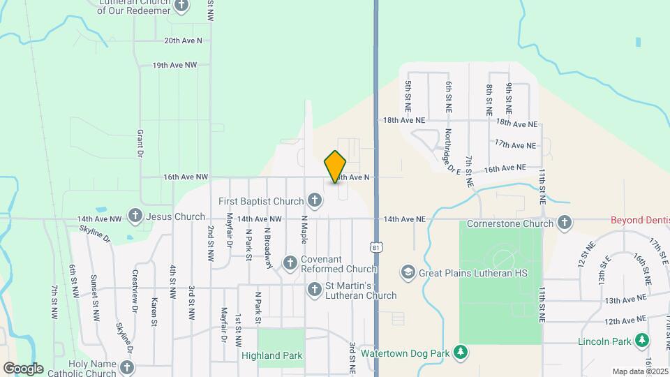 1501 N Grove Pl Mapa y Detalles de la Ubicación