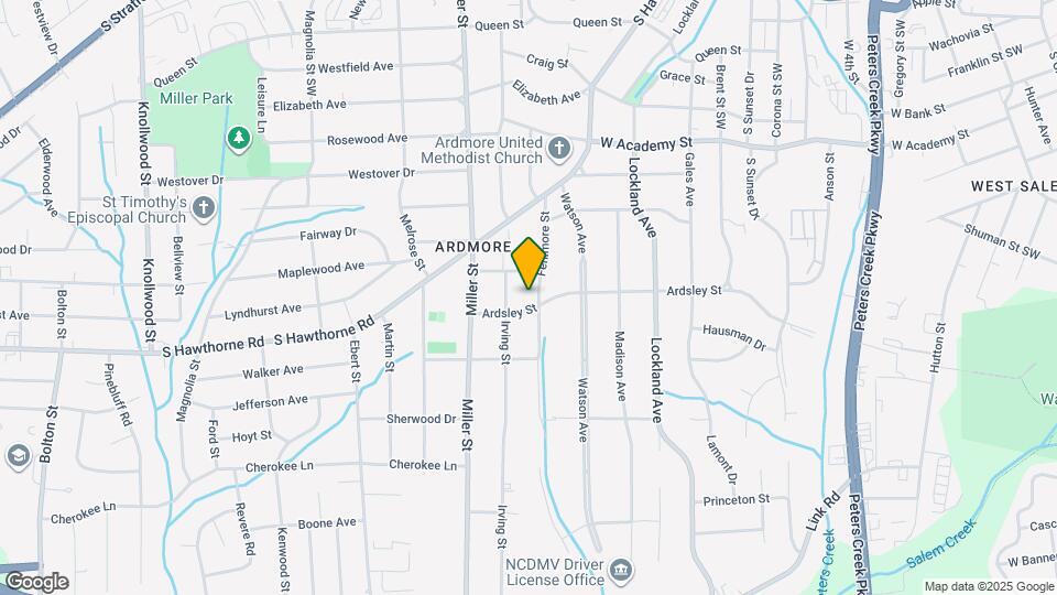 864 Fenimore St Map and Location Details