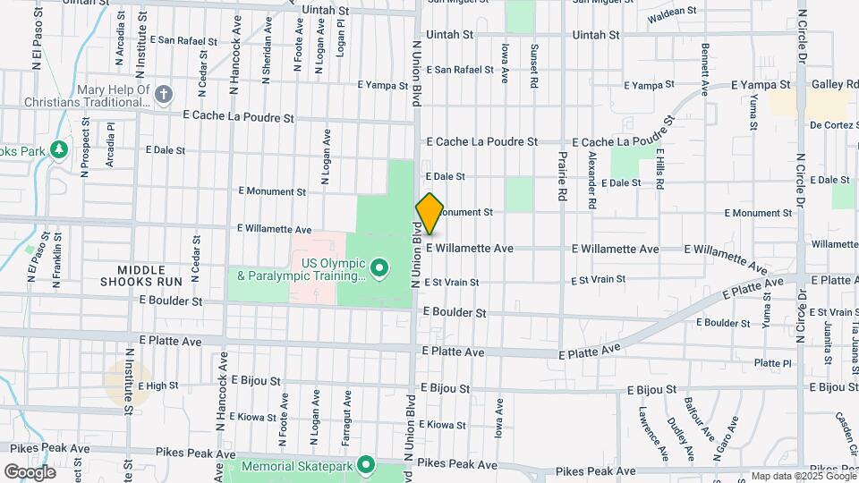 1812 E Willamette Ave Map and Location Details