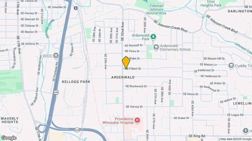 3228 SE Filbert St Map and Location Details