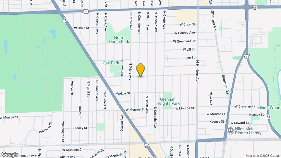 8351 N Oleander Ave Map and Location Details