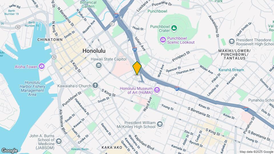 Alapai Apartment Map and Location Details