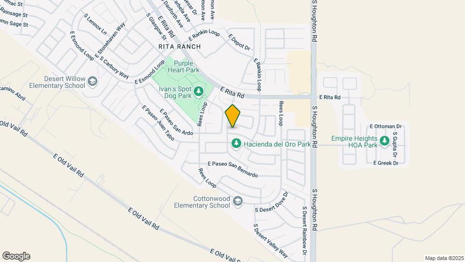 9957 E Paseo San Ardo Map and Location Details
