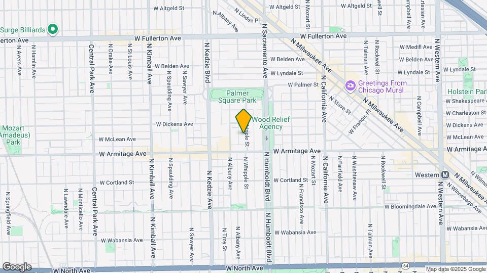 2032 N Whipple St Map and Location Details