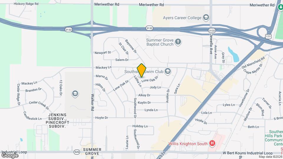 9064 Lone Oak Dr Map and Location Details