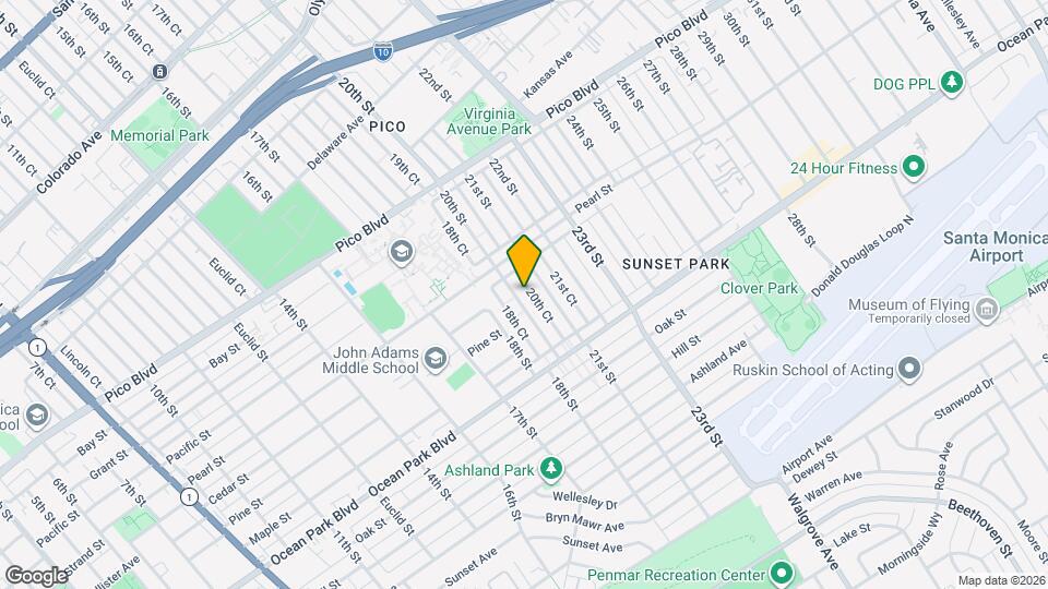 2401 20th St, Unit 2401 C Map and Location Details