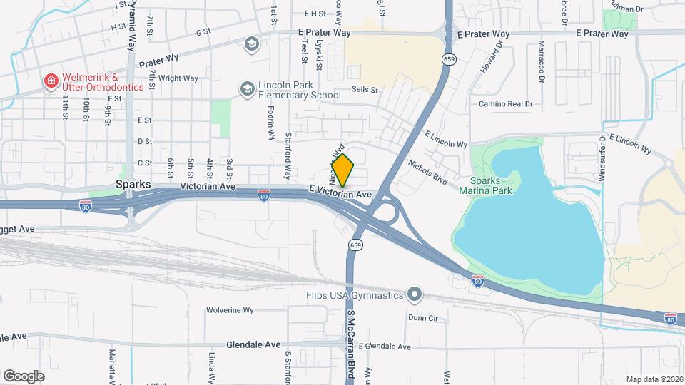 140 E Victorian Ave Map and Location Details