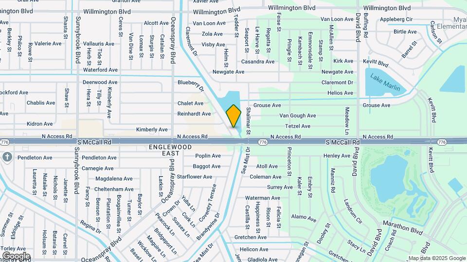 6516 Blueberry Dr Map and Location Details