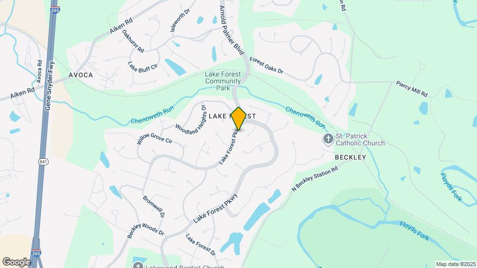 838 Lake Forest Pkwy Map and Location Details