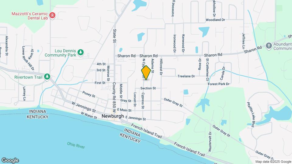 423 N Cypress St Map and Location Details