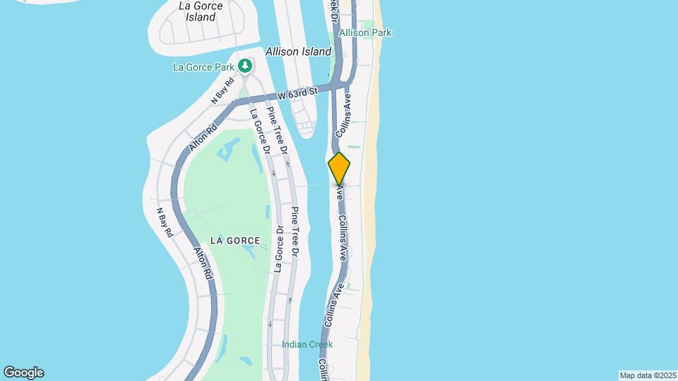 5757 Collins Ave Mapa y Detalles de la Ubicación