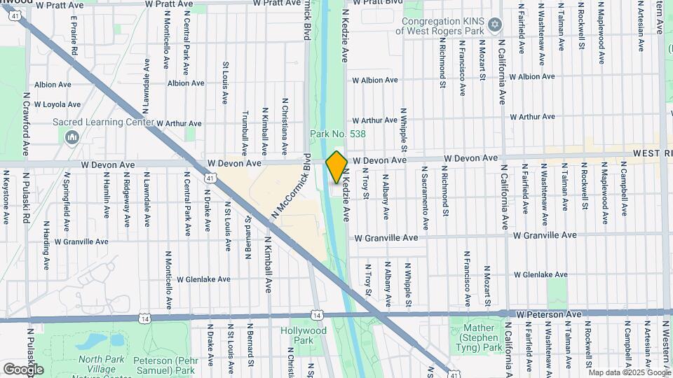 6314 N Kedzie Ave Map and Location Details
