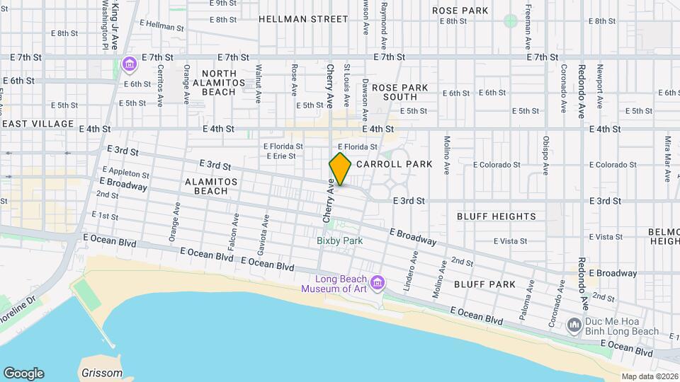 2016-2020 E 3rd St Map and Location Details