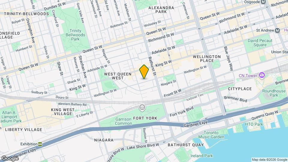 598 Wellington St W Map and Location Details
