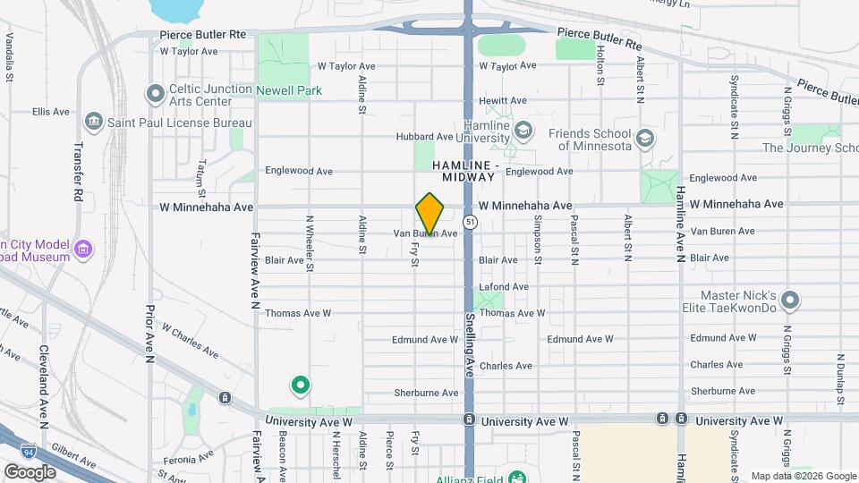 1622 Van Buren Ave Map and Location Details