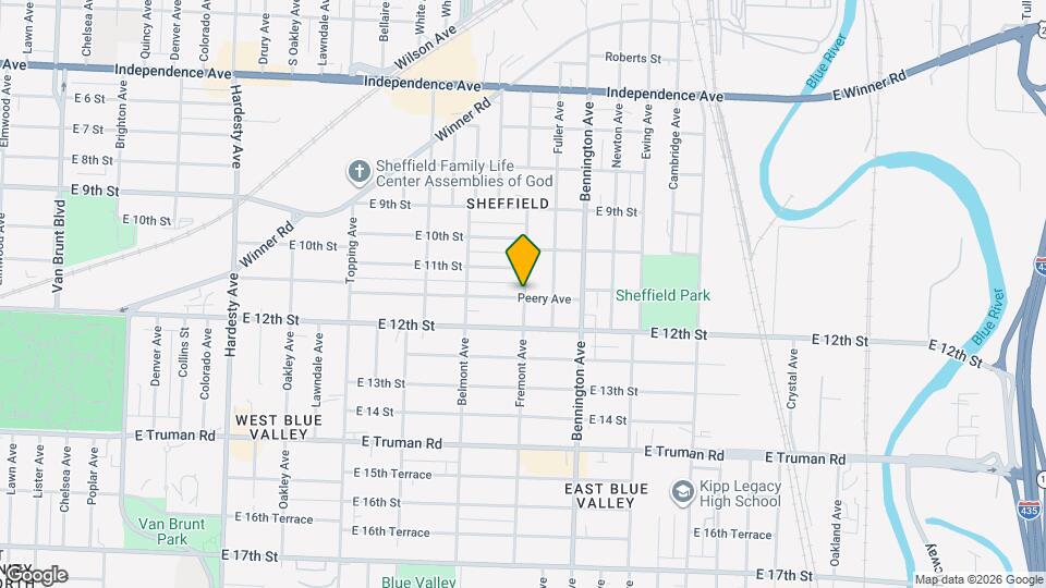 1126 Fremont Ave Map and Location Details