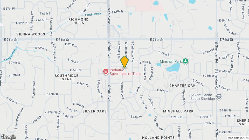 7330 S Canton Ave Map and Location Details