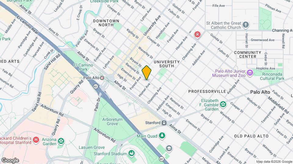 233 Homer Ave, Unit Big Bedroom Map and Location Details