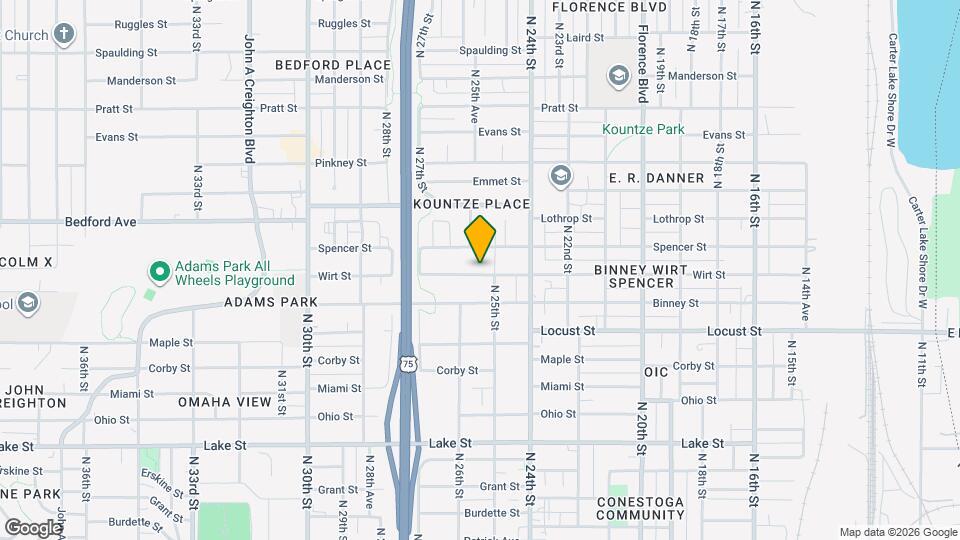 2516 Wirt St Map and Location Details