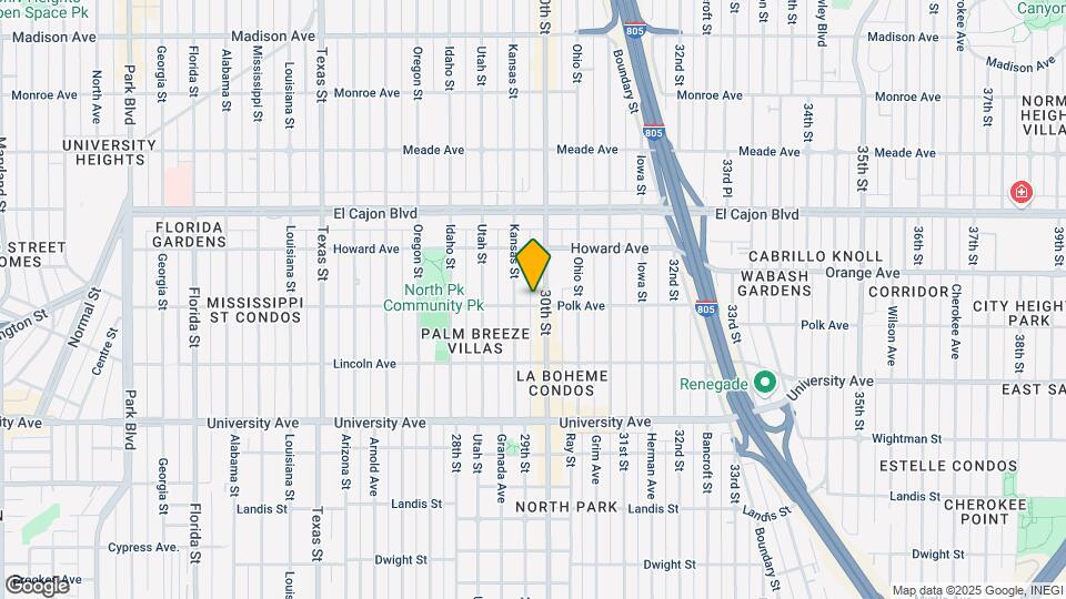 2926 Polk Ave Map and Location Details